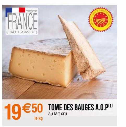 tome des bauges a.o.p.