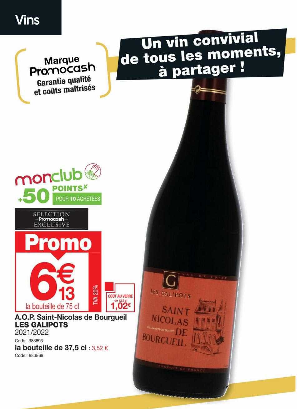 a.o.p. saint-nicolas de bourgueil les galipots 2021/2022