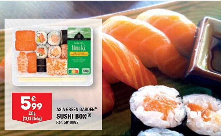 asia green garden sushi box