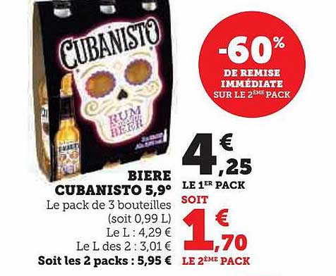 bière cubanisto 5,9°