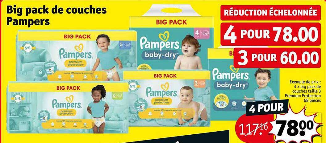 big pack de couches pampers