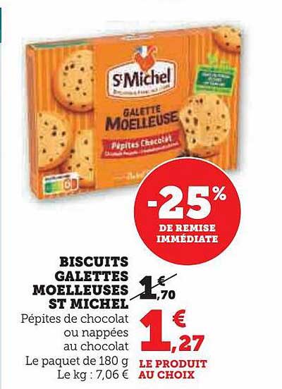 Biscuits Galettes Moelleuses St Michel