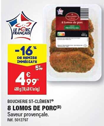 Boucherie St-clément 8 Lomos De Porc