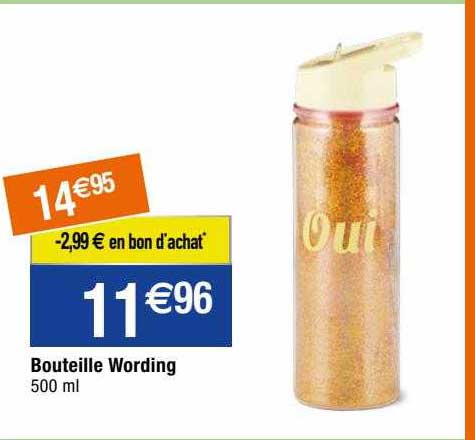 bouteille wording