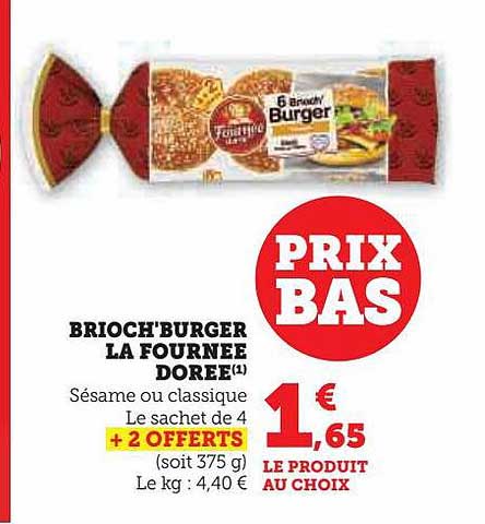 brioch'burger la fournée dorée