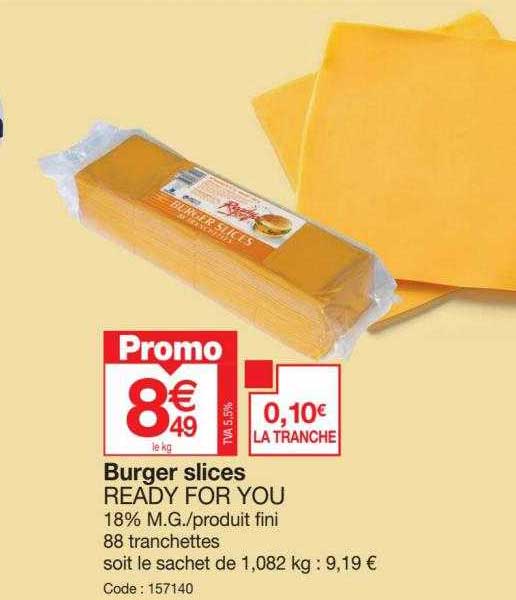 burger slices ready for you