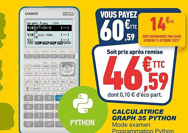 calculatrice graph 35 python