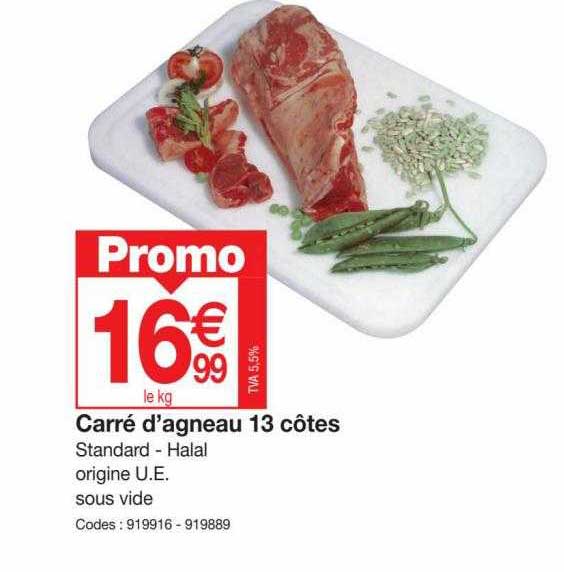 carré d'agneau 13 côtes