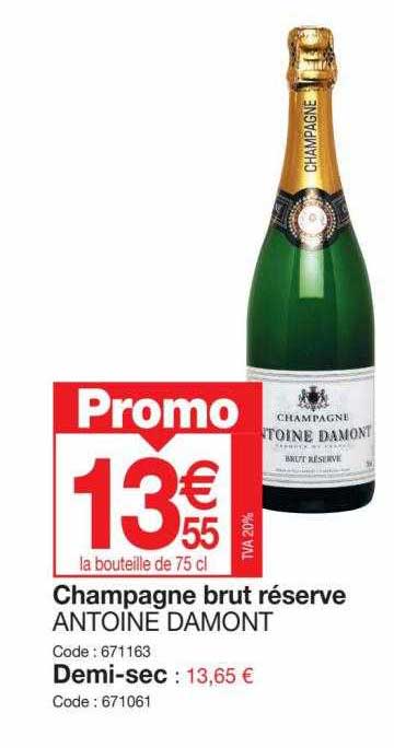 champagne brut réserve antoine damont