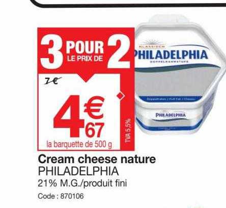 cream cheese nature philadelphia