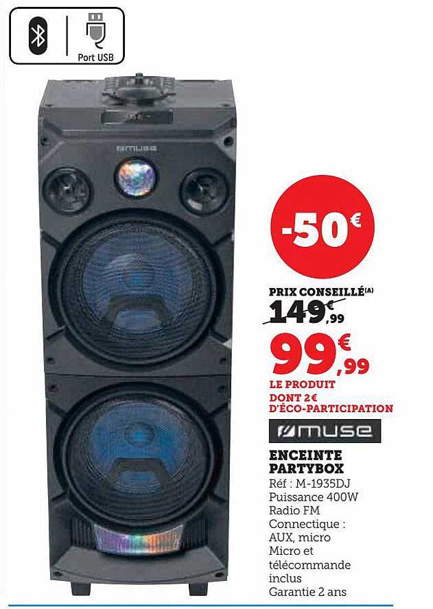 enceinte partybox muse