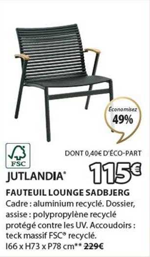 Fauteuil Lounge Sadbjerg Jutlandia