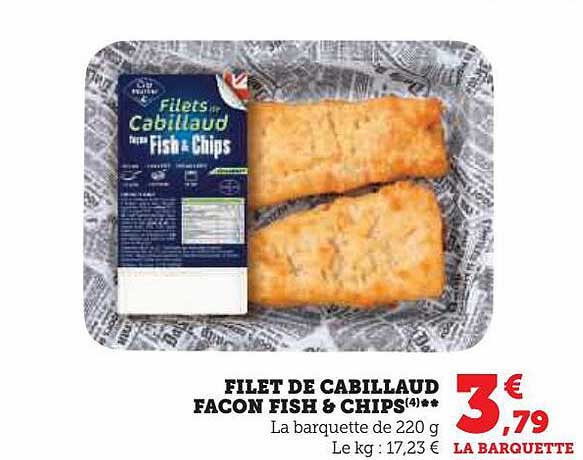 filet de cabillaud façon fishs & chips