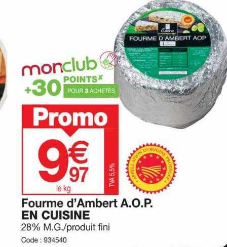 fourme d'ambert a.o.p. en cuisine
