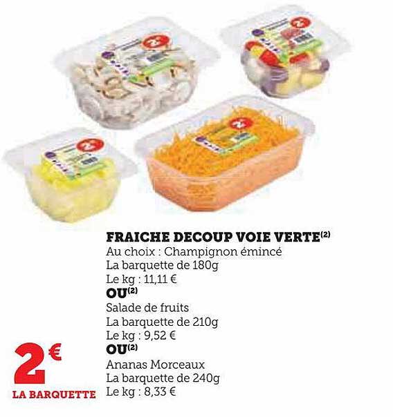 fraîche découp voie verte