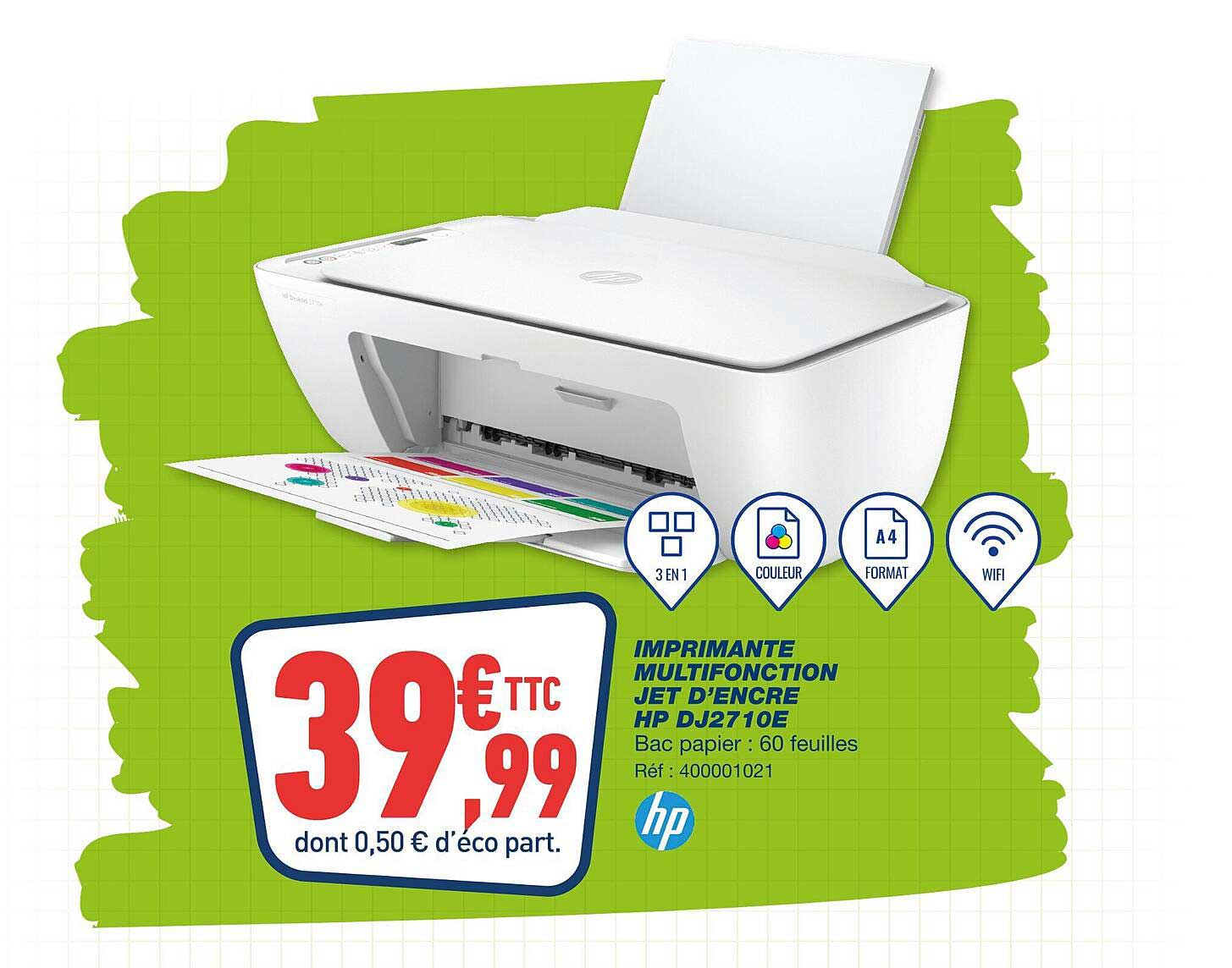 imprimante multifonction jet d'encre hp dj2710e