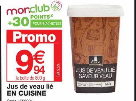 jus de veau lié en cuisine