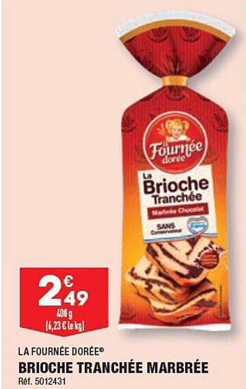 la fournée dorée brioche tranchée marbrée