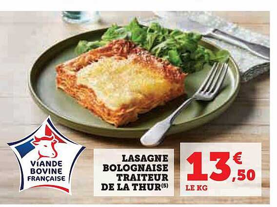 Lasagne Bolognaise Traiteur De La Thur