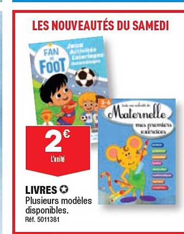 livres plusieurs modèles disponibles