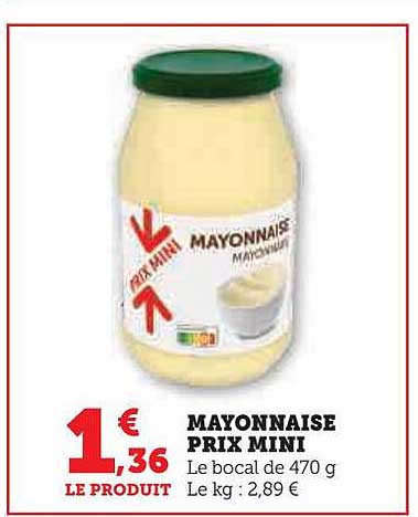 mayonnaise prix mini