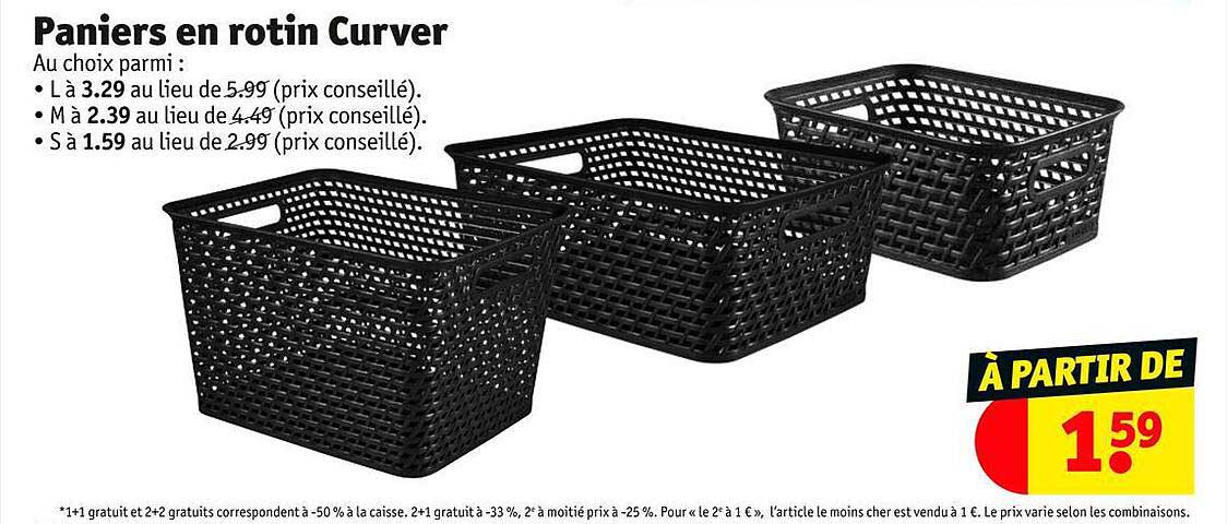 Paniers En Rotin Curver