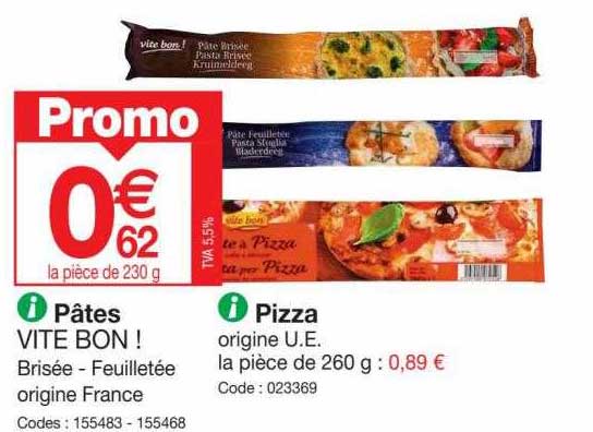 pâtes vite bon!, pizza