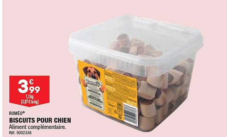 roméo biscuits pour chien