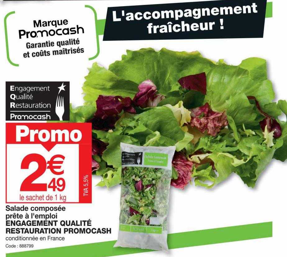 Salade Composée Prête à L'emploi Engagement Qualité Restauration Promocash