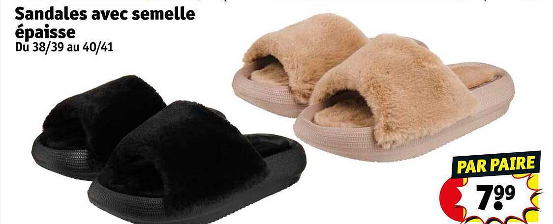 sandales avec semelle épaisse