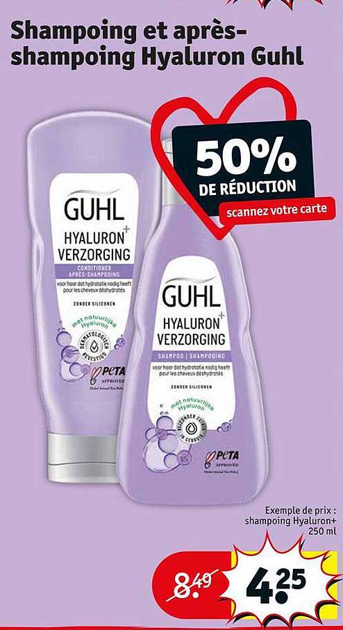shampoing et après-shampoing hyaluron guhl