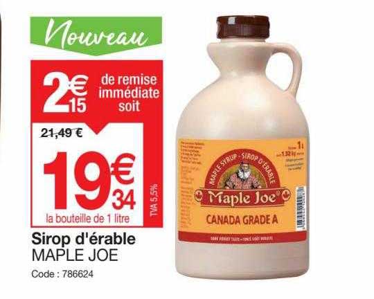 sirop d'érable maple joe