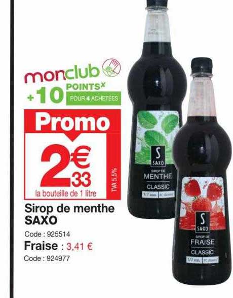 Sirop De Menthe Saxo