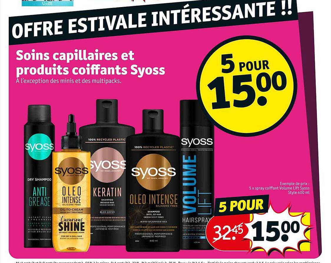 soins capillaires et produits coiffants syoss