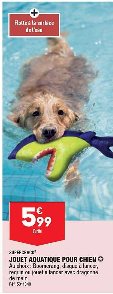 supercrack jouet aquatique pour chien
