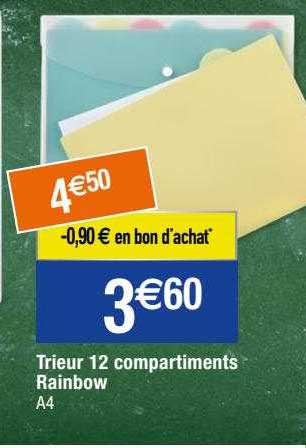Trieur 12 Compartiments Rainbow