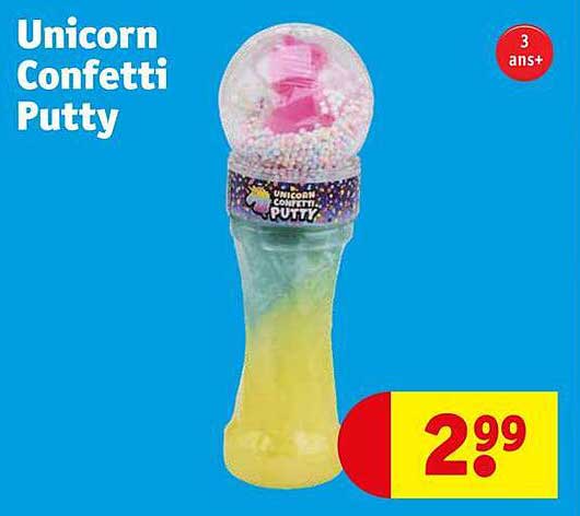 unicorn confetti putty