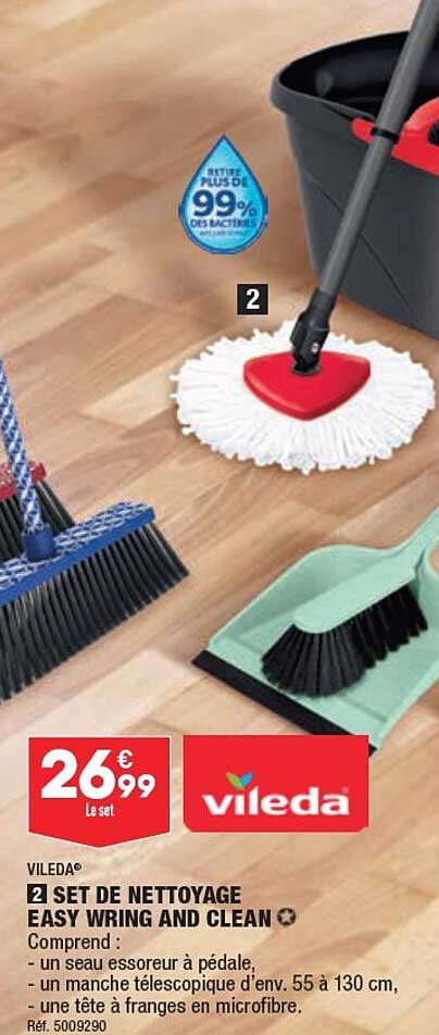 vileda set de nettoyage easy wring and clean