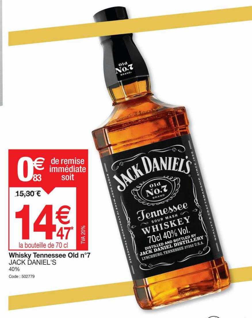 whisky tennessee old n°7 jack daniel's