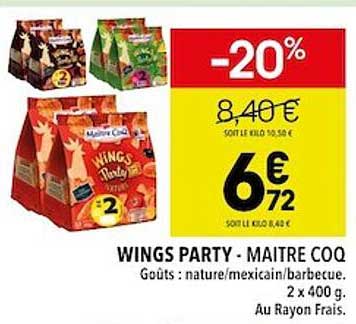wings party - maître coq