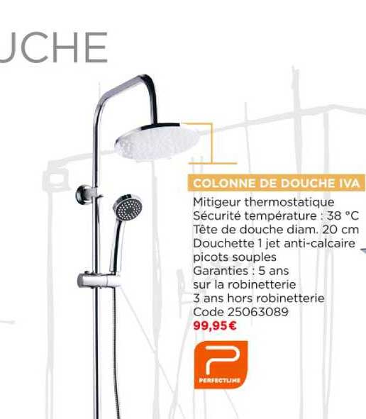 colonne de douche iva perfectline