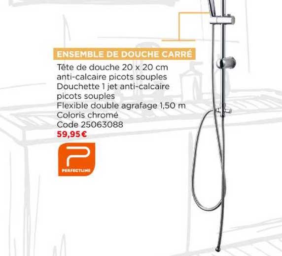 Ensemble De Douche Carré Perfectline