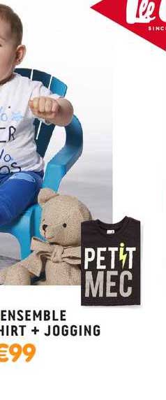 ensemble teeshirt + jogging petit mec