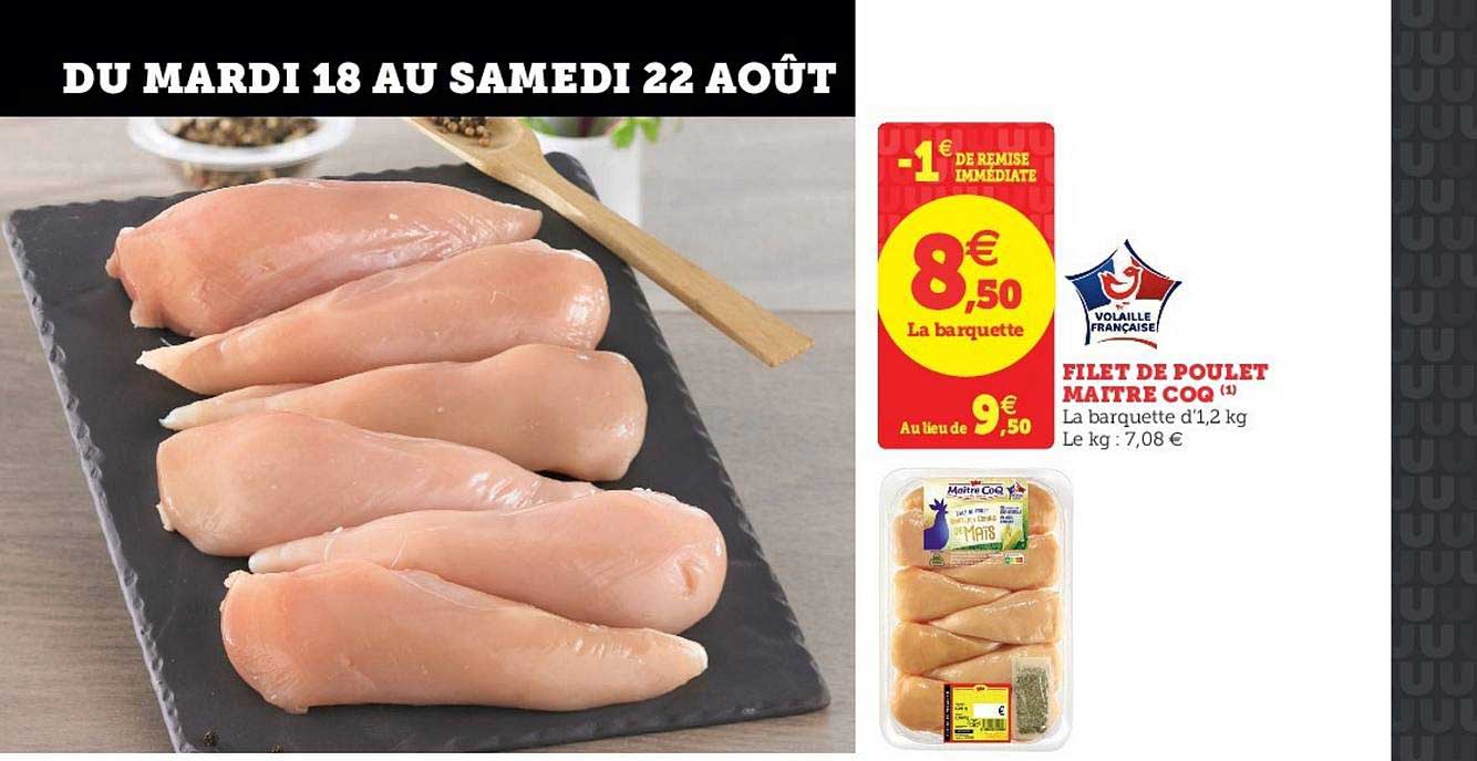 filet de poulet maître coq