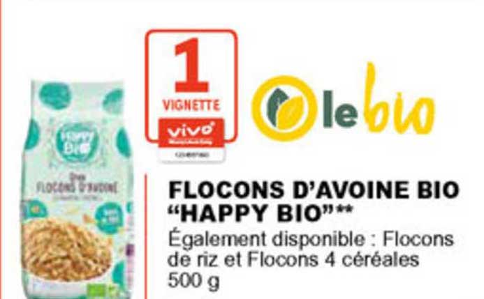flocons d'avoine bio happy bio
