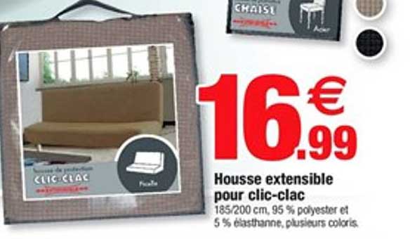 housse extensible pour clic clac