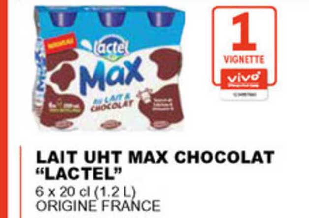 Lactel Lait Uht Max Chocolat