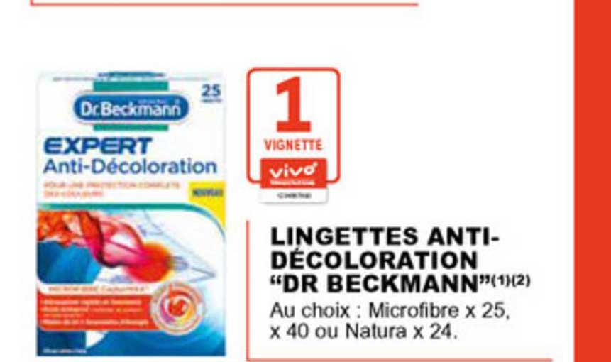 lingettes anti décoloration dr beckmann