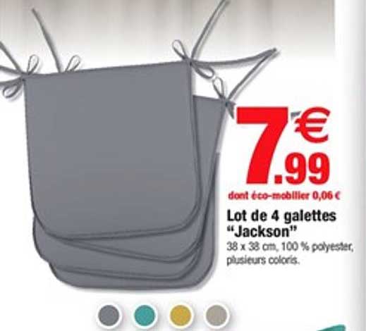 lot de 4 galettes jackson