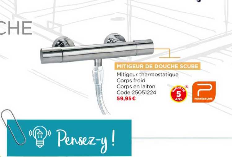mitigeur de douche scube perfectline